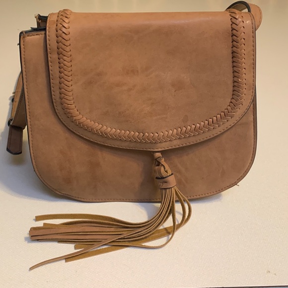 Source Unknown Handbags - Faux Tan Leather Crossbody Bag